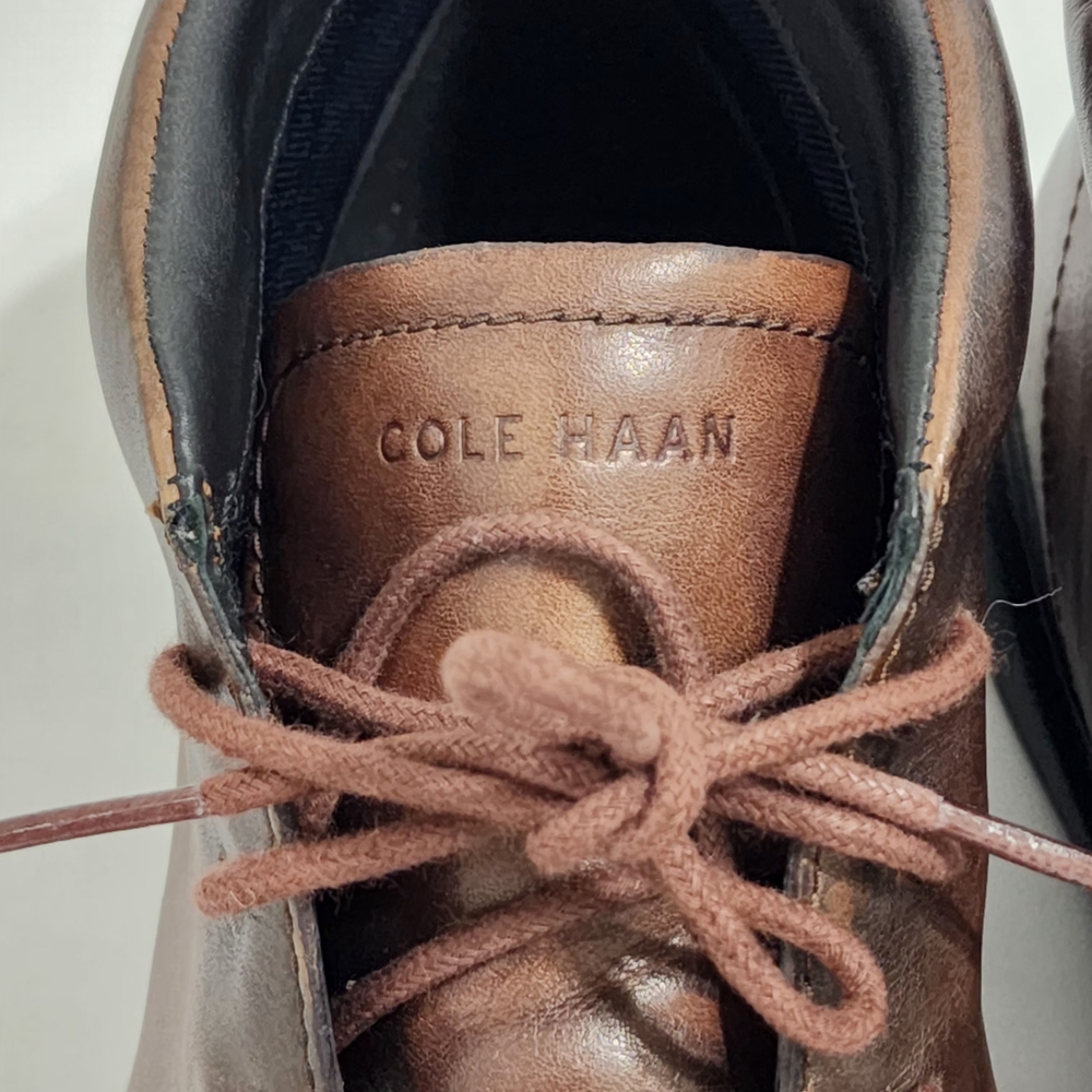 Cole Haan Men's Grand Pro Rally Chukka Shoes Brown Leather Size 9.5 Casual Comfy - Picture 7 of 13